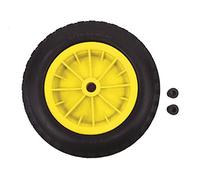 KetoPlastics ® PU 14" Puncture Proof YELLOW Wheelbarrow Wheel Tyre 3.50-8 Light Weight FOAM