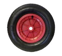 KetoPlastics Red 16" Pneumatic wheelbarrow wheel with 16mm bore (4.80/4.00-8)