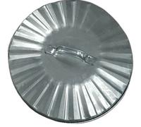 KetoPlastics Replacement Metal Bin Lid Galvanised Steel 14 Inch 380mm