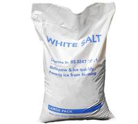 KetoPlastics Rock Salt 22Kg Bag White De-Icing Salt Grit For Melting Snow And Ice On Driveway Path