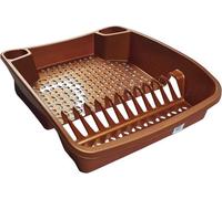 KetoPlastics Rose Gold Dish Drainer Rack Kitchen Sink Draining Board Countertop Dish Cup Glass Plate Drying Draining Board With Cutlery Drainer
