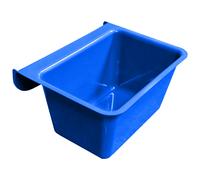Ketoplastics Skip Feed Bucket Feeder Trough with Integrated Handles Small Skip S1 for Animal Feed - 11L - Blue - 11L - Blue - Plastic