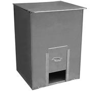 KetoPlastics Steel Coal Bunker Log Storage Galvanised Steel Bunker for Solid Fuels, Wood Kindling, Coal, Wood, Grit, Salt 150 Kilo No 3 Bunker Coal Store Bin