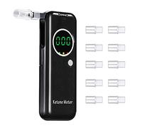 Ketosis Meter Professional Ketone Breath Analyzer Portable Home Ketone Breath Meter Advanced Ketosis Breath Tester with 10 Mouthpieces for Testing Ketosis