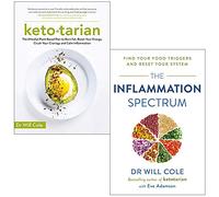 Ketotarian, The Inflammation Spectrum: Find Your Food Triggers and Reset Your System By Dr Will Cole 2 Books Collection Set