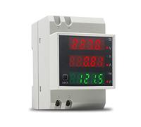 KETOTEK Digital Energy Meter Single Phase Ammeter Voltmeter Din Rail AC80-300V 100A Electric Watt Meter Voltage Current Power KWH Meter