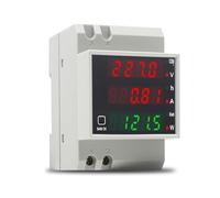 KETOTEK Digital Energy Meter Single Phase Din Rail Built-in CT 100A | Electricity Meter AC80-300V, Voltage Current Power Consumption Meter with LED, Reset