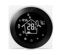 KETOTEK Electric Underfloor Heating Thermostat WiFi Compatible with Alexa, Tuya Programmable 16A Room Thermostat Underfloor Heating Controller with Sensor Probe, Smart Life APP Controlled
