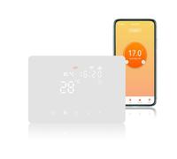 KETOTEK Smart Thermostat for Boiler 5A 220V Compatible with Alexa, Digital Chronothermostat WiFi Programmable Thermostat Boiler/Water Underfloor Heating Controller, Tuya/Smart Life APP Control