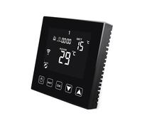 KETOTEK Smart WiFi Thermostat for Water Underfloor Heating 3A Compatible with Alexa, Programmable Room Thermostat Black, Water Under Floor Heating Controller Tuya Smart Life App