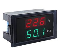KETOTEK Voltmeter Frequency Meter Voltage Hertz Tester Panel Digital Voltmeter Gauge AC 80-300V 45-65Hz Volt Freq Dual Display LED