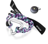ketryep Braided Rope Bracelets for Men and Women, Colorful Knot Bracelet for Mens Braided Bracelets Gifts Summer Beach Jewelry, 1-cyber Purple.neon, Large