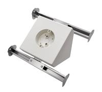 KETTKEL Cathedral & Vaulted Ceiling Fan Box, Adjustable Angle Mount Bracket Kit for Sloped Ceilings of 80° or Up, 14.5 Cubic-inches, White