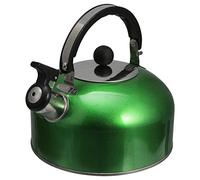 Kettle - 2L Stainless Steel Teakettle Stovetop Flat Bottom Teapot Hot Water Boiler with Ergonomic Handle for Coffee Tea Milk(Green)
