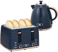 Kettle & 4 Slice Toaster Set 1.7L Rapid Boil Electric Kitchen Appliance Bundle