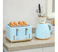 Kettle and Toaster Set 4 Slice Electric Fast Rapid Boil Jug 1.7L Appliance