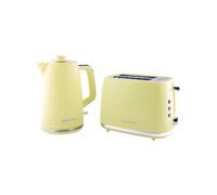 Hamilton Beach Kettle and Toaster Set, Miami, Electric Kettle 1.7L, Wide Slot Toaster 2 Slice, Boil Dry Protection, 7 Variable Browning Levels, Banana Split - HBMIAB
