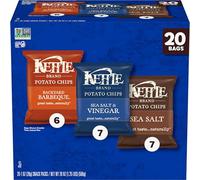 Kettle Brand Potato Chips Variety Pack, 1 Oz, 20 Ct