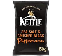 Kettle Chips Chips/Crisps Potato Pepper & Salt Sea Salt & Black Pepper Plastic Bag 1'S 150g X1