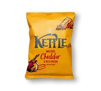 Kettle Chips Mature Cheese and Red Onion 40 g (Pack of 18)