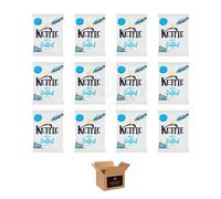 Kettle Chips Variety Flavoured Potato Crisps Snacks - Hand Cooked Thick Cut Crispy | Sea Salt, Balsamic Vinegar & more - Crunchy Vegetarian (Kettle Lightly Salted,Crisp 12Pack x 80g - PM£1.29)