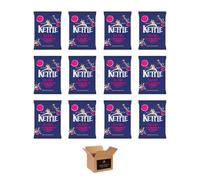 Kettle Chips Variety Flavoured Potato Crisps Snacks - Hand Cooked Thick Cut Crispy | Sea Salt, Balsamic Vinegar & more - Crunchy Vegetarian (Sea Salt & Black Pepper - 12Pack x 80g - PM£1.29)
