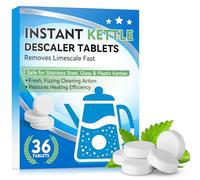 Kettle Descaler Tablets, 36 Pack Fast-Acting Limescale Remover, All Purpose descaler for Kettles Tablets, Powerful Kettle Cleaner, Descaler for Kettles, Irons, Shower Heads, Coffee Machines