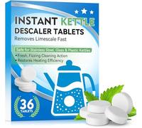 Kettle Descaler Tablets, 36 Pack Limescale Remover, Water Bottle Cleaning Tablets, All Purpose descaler for Kettles Tablets, Kettle Cleaner, Descaling Tablets for Kettles, Irons, Coffee Machines