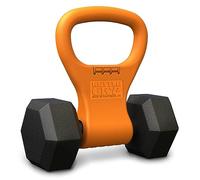 Kettle Gryp Kettlebell Adjustable Portable Weight Grip Travel Workout Equipment Gear for Gym Bag, Crossfit WOD, Weightlifting, Bodybuilding, Lose Weight | Clamps to Dumbells