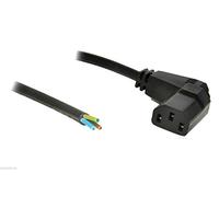 Kettle Lead - Bare Ends/Unterminated - 1m Long Cable - 90 Degrees/Right Angled