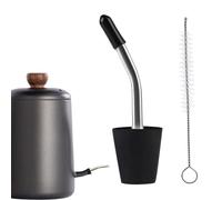 Kettle Spout Extender | Kettle Spout Attachment - 0.59-0.7in Diameter Heat-Resistant Reusable Tapered Nozzle with Brush for Drinking Stores Cafe Shops Hot Chocolate