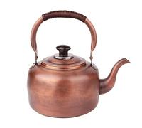 Kettle Stovetop Whistling Tea Kettle Copper Whistling Tea Kettle Vintage Tea Kettle Whistling Tea Pots Teapot Stovetop with Handle Coffee Pots for Gas Stove Tea Kettle(Size:3L)