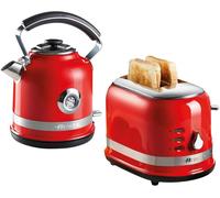 Ariete ARPK30 Moderna 1.7L Kettle and 2-Slice Toaster - Red, Red