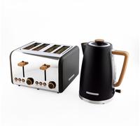 Kettle & Toaster Set, Scandi Collection by Hamilton Beach, Black, HB0102MBST