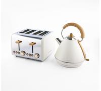 Hamilton Beach, Kettle & Toaster Set, Scandi Collection, Matte Cream, Hb020Mcst