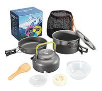 Kettle Ultra-light Aluminum Alloy Camping Cookware Utensils With Storage Bag Outdoor Tableware With Lightweight Stylish Portable Camping Kitchen Utensil Set