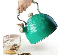 Kettle Whistling On The Stove - 2.5 Liter Water Boiler | Cool Grip Ergonomic Handle, Hot Pot, Kitchen, Camping & Home Equipment | Classic Tea Kettle