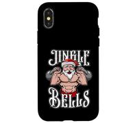 Kettlebell Christmas Jingle Bells Santa Gym Lifting Workout Case for iPhone X/XS