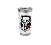 Kettlebell Fit Mom Gym Training Stainless Steel Insulated Tumbler