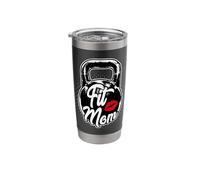 Kettlebell Fit Mom Gym Training Stainless Steel Insulated Tumbler