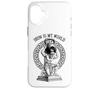 Kettlebell Greek God Gym Iron My World Funny Workout Muscle Case for iPhone 16 Plus