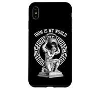 Kettlebell Greek God Gym Iron My World Funny Workout Muscle Case for iPhone XS Max