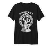 Kettlebell Gr od Gym Iron My World Funny Workout Muscle Premium T-Shirt