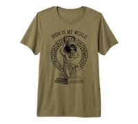 Kettlebell Gr od Gym Iron My World Funny Workout Muscle Premium T-Shirt