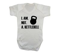 Kettlebell Gym Babygrow, I am not a Kettlebell - Baby Grow Vest Onesie (0-3)