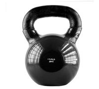 Kettlebell iron covered with vinyl HMS black KNV28