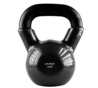 Kettlebell iron covered with vinyl HMS KNV12 BLACK