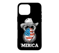 Kettlebell Lifting Weights American Flag Bandana Sunglasses Case for iPhone 16 Pro Max