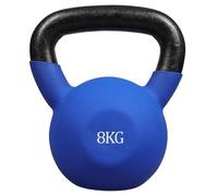 Kettlebell 10kg Weight Neoprene Coated Blue and Black Modern Fitness