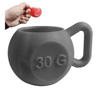 Kettlebell Protein Scoop (30G), Funny Measuring Scoop for Protein Powder, Coffee, Grains, Novelty Little kettle bell Weightlifting Gift for Weightlifter, Fitness Enthusiast, Gym Rat (Gray,1-Pack)